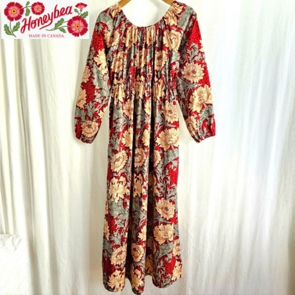 🇨🇦 Honeybea Studio Floral Maxi Dress - Picture 1 of 13